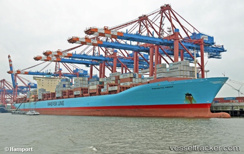 vessel GERNER MAERSK IMO: 9359002, Container Ship