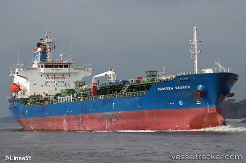 vessel Fairchem Bronco IMO: 9360960, Chemical Oil Products Tanker
