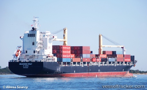 vessel Melbourne Strait IMO: 9362736, Container Ship
