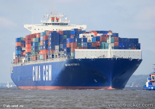 vessel Cma Cgm Butterfly IMO: 9365790, Container Ship
