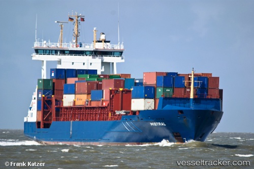 vessel Mistral IMO: 9376024, Container Ship
