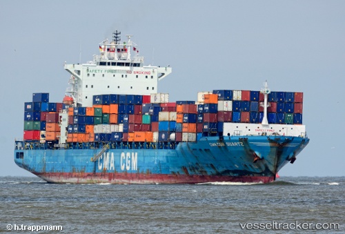 vessel Cma Cgm Quartz IMO: 9385611, Container Ship
