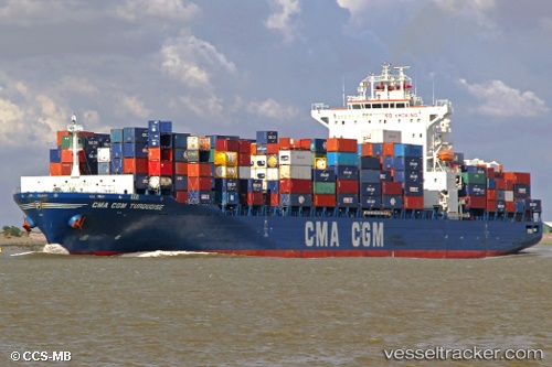 vessel Cma Cgm Turquoise IMO: 9386471, Container Ship

