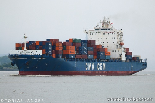 vessel Cma Cgm Opal IMO: 9386483, Container Ship
