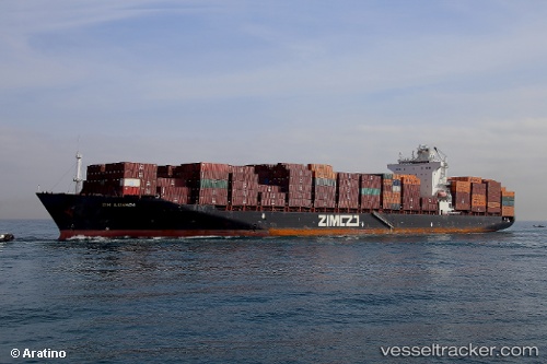 vessel Zim Luanda IMO: 9403229, Container Ship
