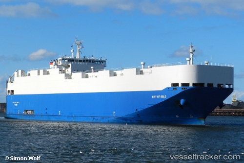 vessel CITY OF OSLO IMO: 9407677, Vehicles Carrier