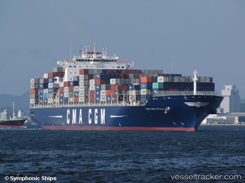 vessel Cma Cgm Attila IMO: 9433793, Container Ship
