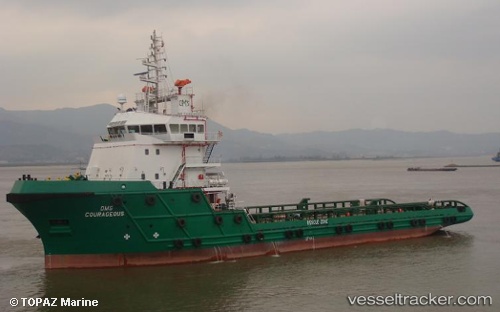 vessel Dms Courageous IMO: 9437086, Offshore Tug Supply Ship
