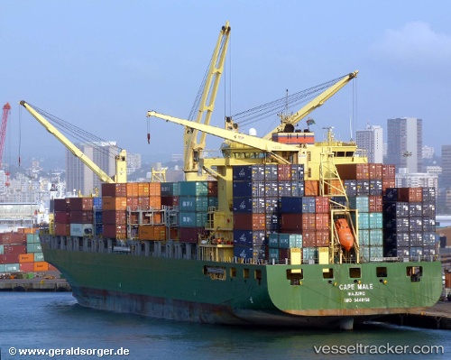 vessel Cape Male IMO: 9440150, Container Ship
