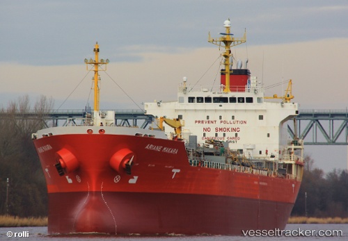 vessel Ariane Makara IMO: 9442548, Chemical Oil Products Tanker
