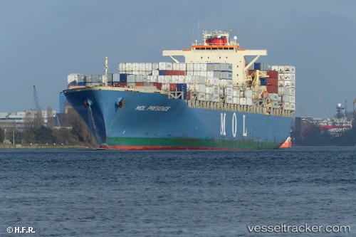 vessel Mol Presence IMO: 9444273, Container Ship
