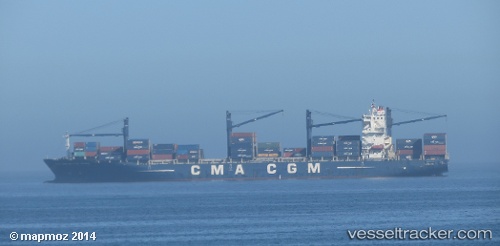 vessel Cma Cgm Africa Three IMO: 9451939, Container Ship
