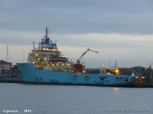 vessel Maersk Laser IMO: 9455404, Offshore Tug Supply Ship
