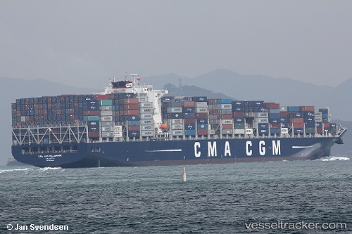 vessel Cma Cgm Melisande IMO: 9473028, Container Ship
