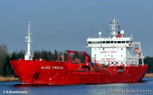 vessel Alice Theresa IMO: 9478303, Chemical Oil Products Tanker
