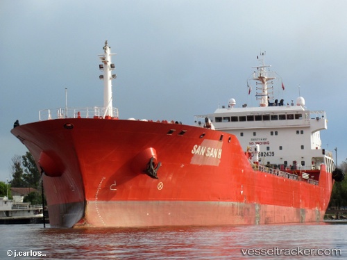 vessel San San H IMO: 9502439, Chemical Oil Products Tanker
