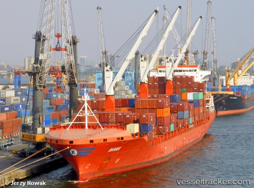 vessel Banak IMO: 9504607, Container Ship

