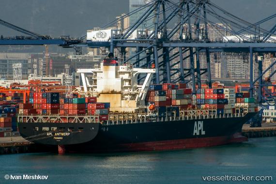 vessel Apl Antwerp IMO: 9532795, Container Ship
