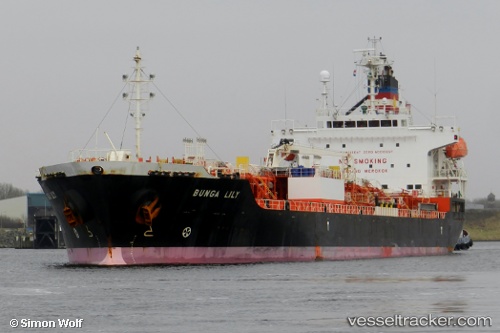 vessel Bunga Lily IMO: 9542178, Chemical Oil Products Tanker
