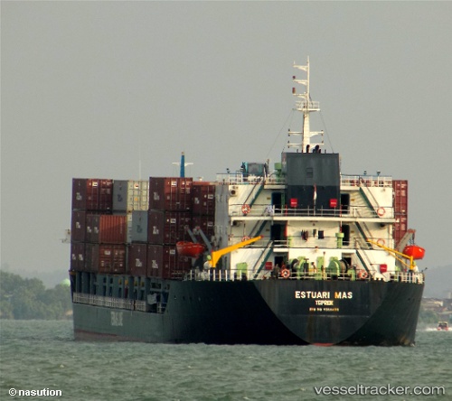 vessel Mv Estuari Mas IMO: 9558488, Container Ship
