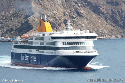 vessel Blue Star Delos IMO: 9565039, Passenger Ro Ro Cargo Ship
