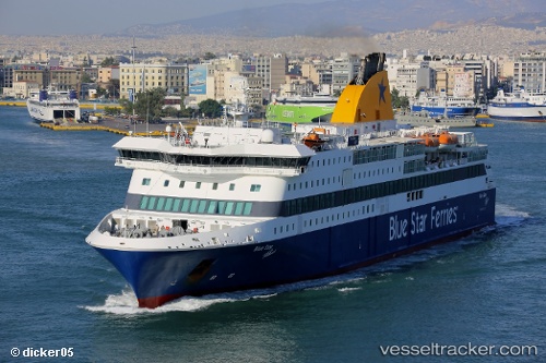 vessel Blue Star Patmos IMO: 9565041, Passenger Ro Ro Cargo Ship
