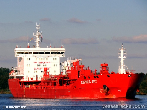 vessel Adfines Sky IMO: 9580986, Chemical Oil Products Tanker
