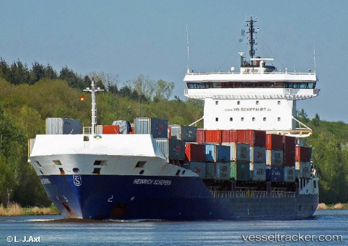 vessel Heinrich Schepers IMO: 9584475, Container Ship
