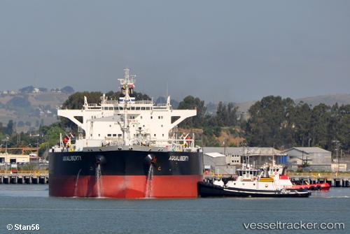 vessel Aqualiberty IMO: 9592226, Crude Oil Tanker
