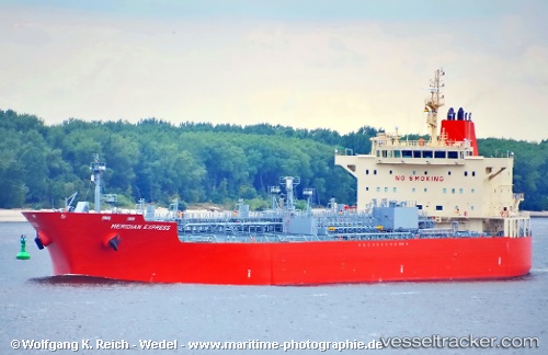 vessel Meridian Express IMO: 9596272, Chemical Oil Products Tanker
