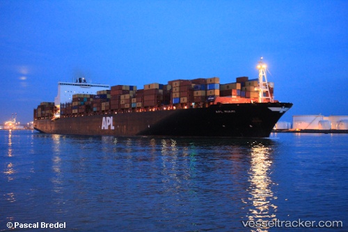 vessel Apl Miami IMO: 9597549, Container Ship
