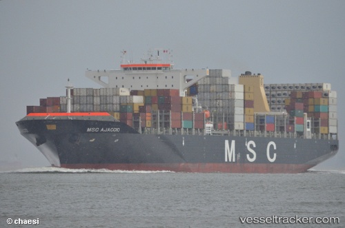 vessel Msc Ajaccio IMO: 9605267, Container Ship
