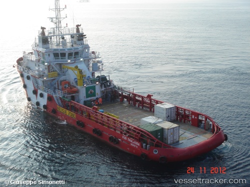 vessel Vos Thalassa IMO: 9606106, Offshore Tug Supply Ship
