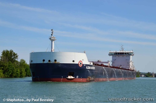 vessel Algoma Harvester IMO: 9613939, Self Discharging Bulk Carrier
