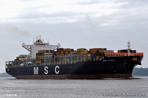 vessel Msc Athos IMO: 9618317, Container Ship
