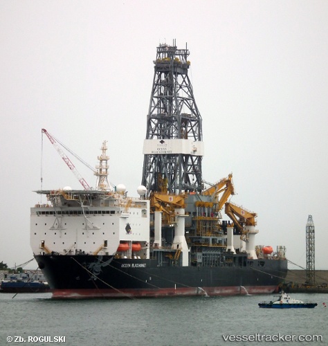 vessel Ocean Blackhornet IMO: 9618903, Drilling Ship
