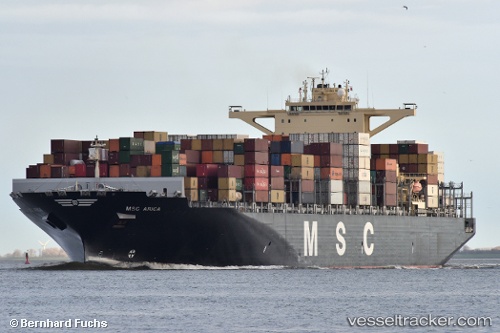 vessel MSC ARICA IMO: 9619452, Container Ship