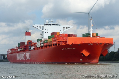 vessel Cap San Nicolas IMO: 9622203, Container Ship
