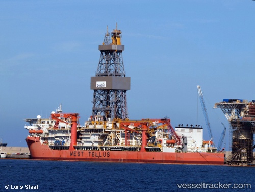 vessel West Tellus IMO: 9623934, Drilling Ship
