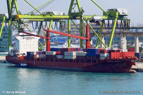 vessel Santa Loukia IMO: 9634658, Container Ship
