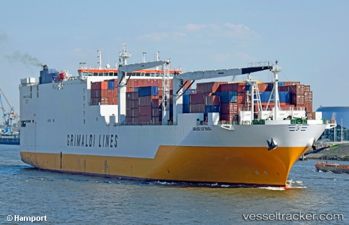 vessel Grande Cotonou IMO: 9672105, Container Ro Ro Cargo Ship
