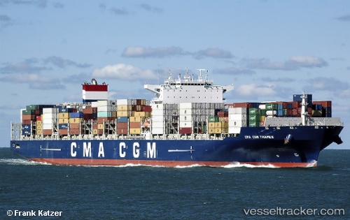 vessel CMA CGM THAMES IMO: 9674567, Container Ship