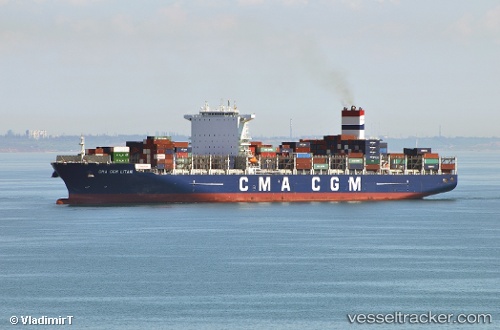 vessel Cma Cgm Litani IMO: 9705055, Container Ship
