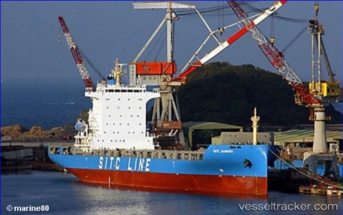 vessel Sitc Jiangsu IMO: 9712383, Container Ship
