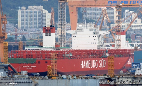 vessel Cap San Lazaro IMO: 9717216, Container Ship
