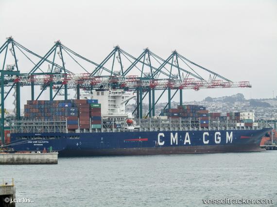 vessel Cma Cgm Calcutta IMO: 9779771, Container Ship
